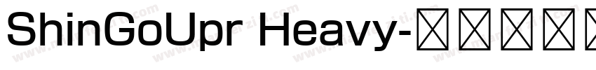 ShinGoUpr Heavy字体转换